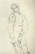 Egon Schiele Standing Male Figure Spain oil painting artist